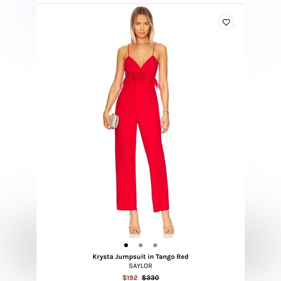 Red Saylor Krysta Jumpsuit - Picture 1 of 2
